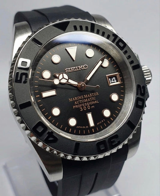 Seiko Marine Master Mod ‘Steel/ FKM Rubber Strap’ 40