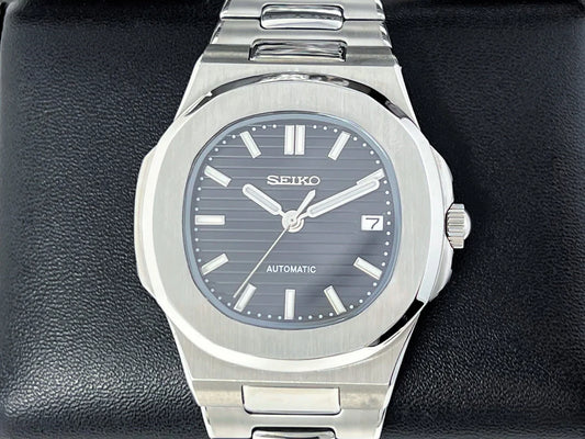 Steel Seikonaut Black Dial 40