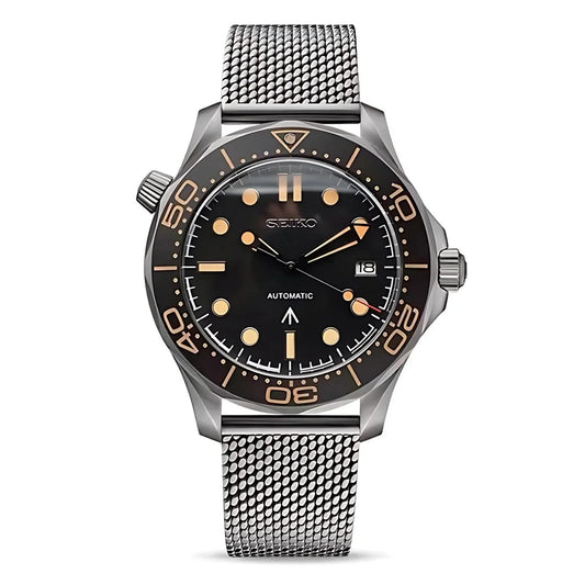 Seiko ‘Seamaster’ Mod James Bond Milanese Steel Strap 42