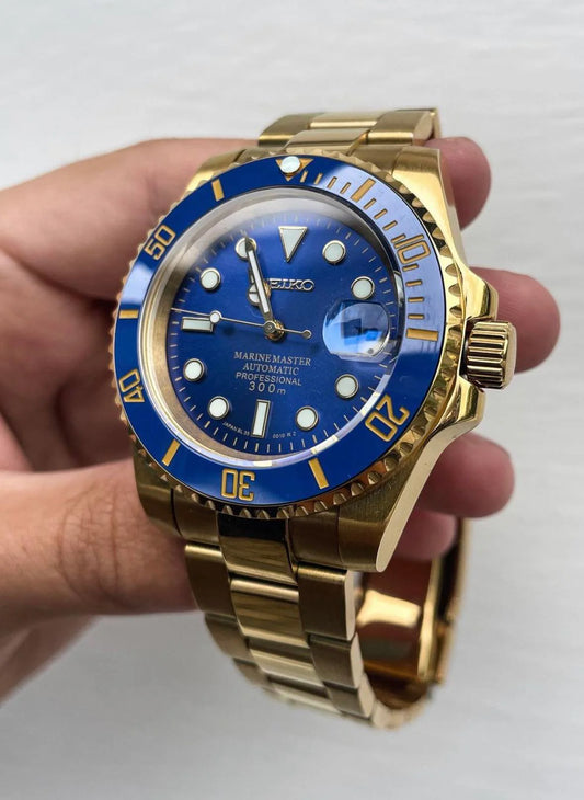 Seiko Marine Master Mod ‘Full Gold Bluesy’ 40