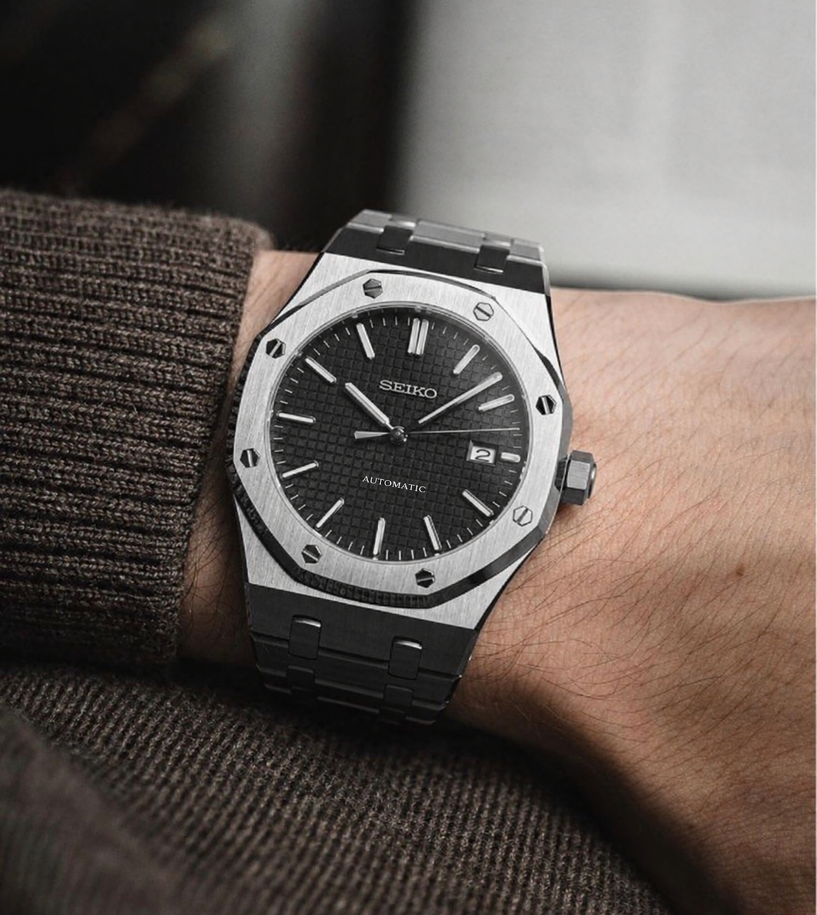 Seiko Royal Oak Mod ‘Black Dial’ 41