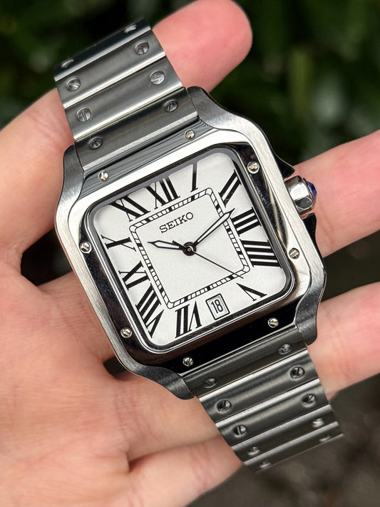 Seiko Santos White Dial 39mm w/Date