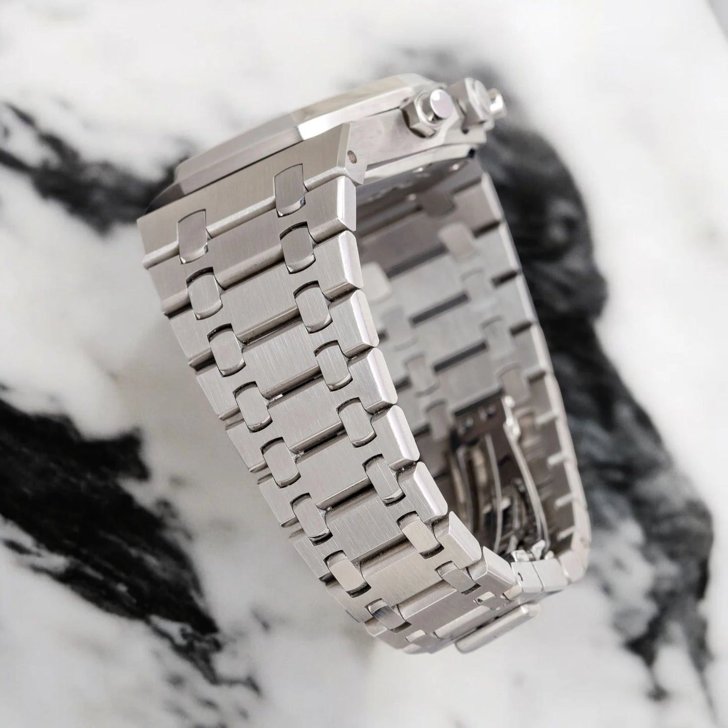 Seiko Royal Oak Mod ‘Steel Black Chrono’ 42