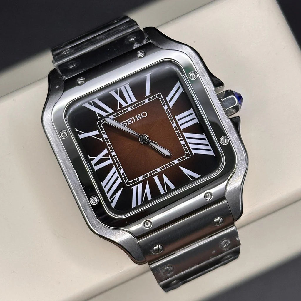 Seiko Santos Mod ‘Steel Brown Dial’ 39