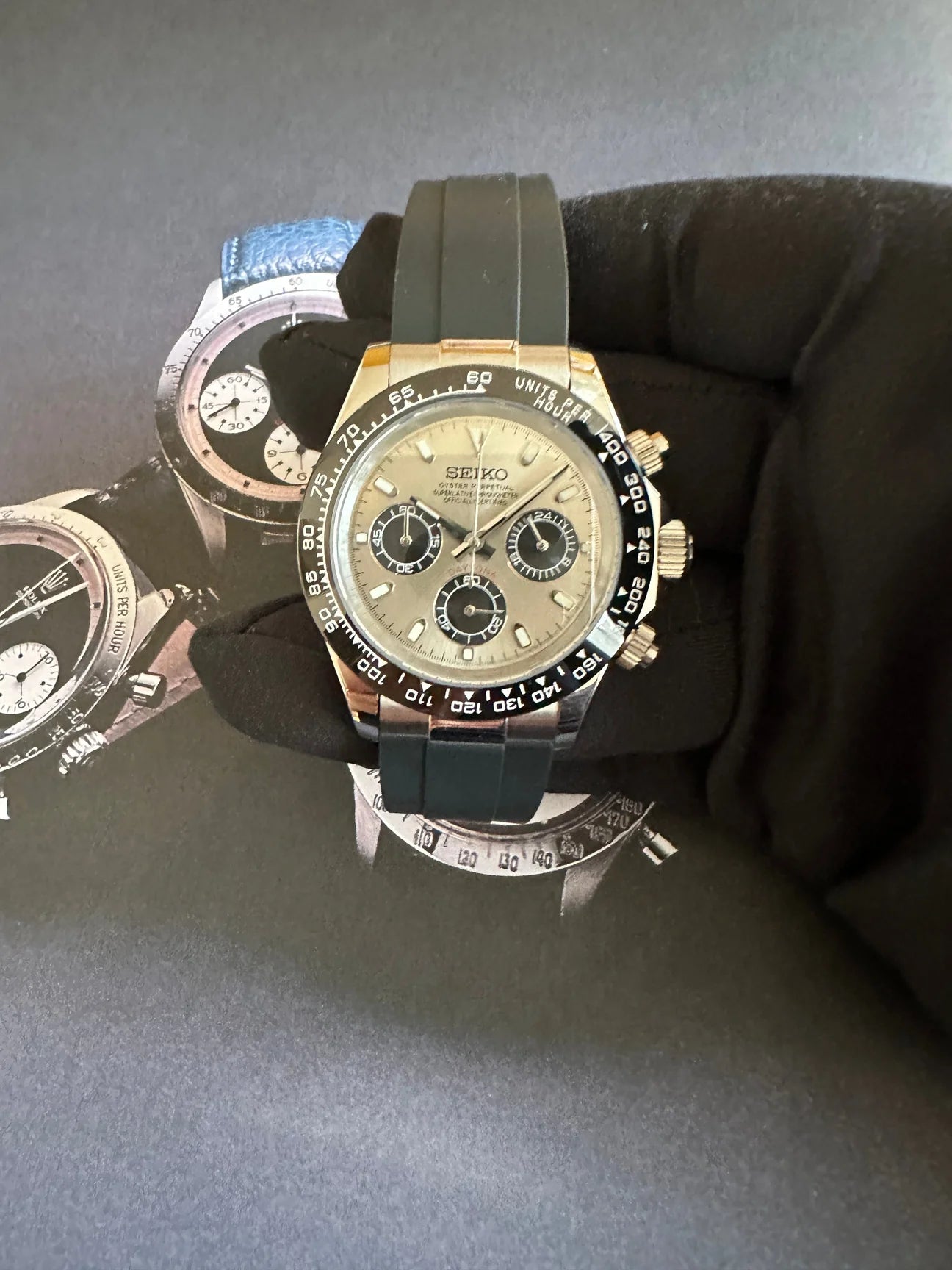 Seiko Daytona Mod Oyster-flex ‘Ghost’ 40mm