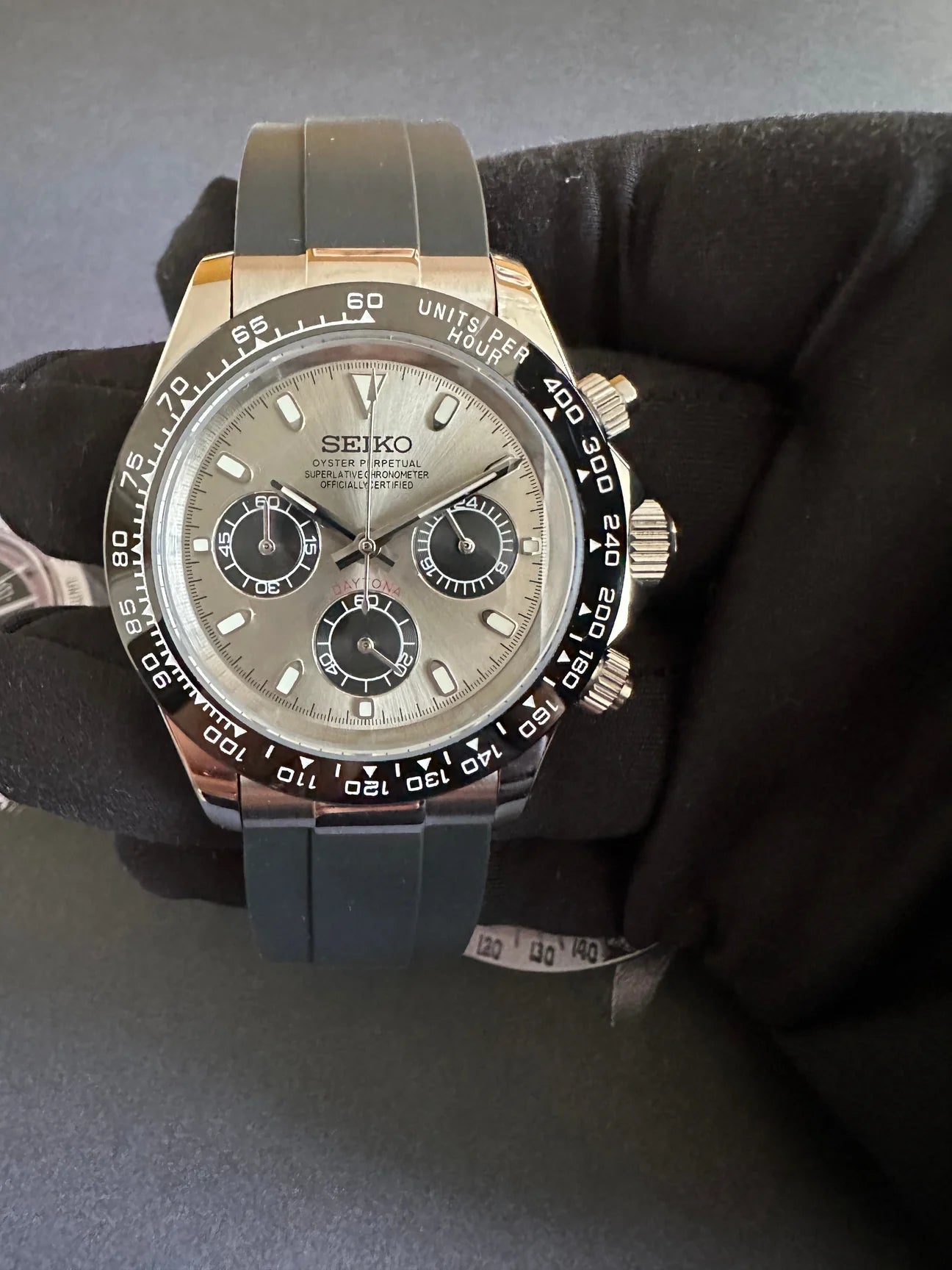 Seiko Daytona Mod Oyster-flex ‘Ghost’ 40mm