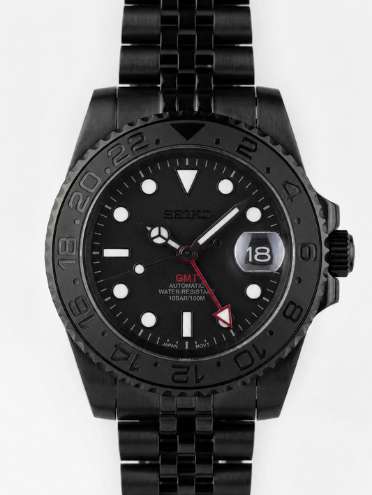 Seiko GMT Mod ‘All Black’ 40