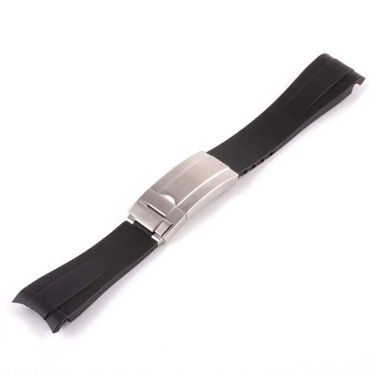 20mm FKM Rubber Strap- Black