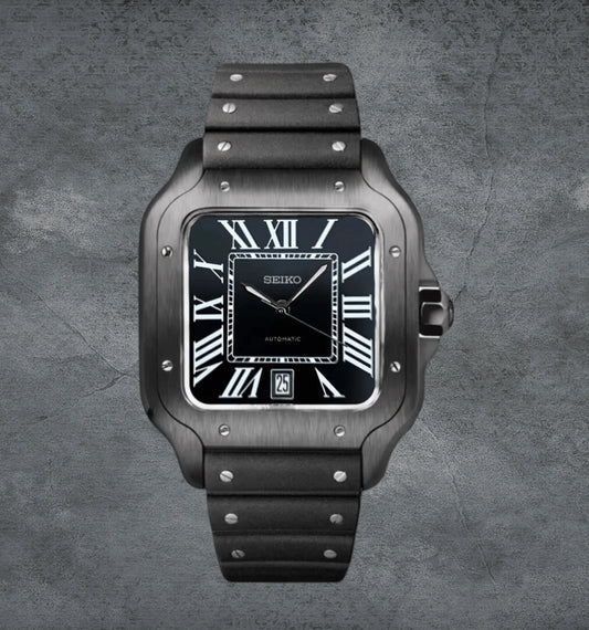 Seiko Santos -All Black Date 39mm