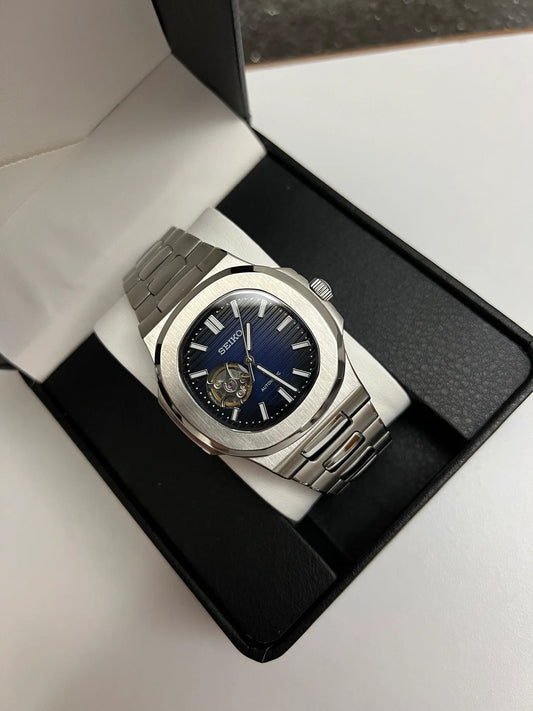Seiko Nautilus Mod ‘Open Heart Blue Dial’ 40