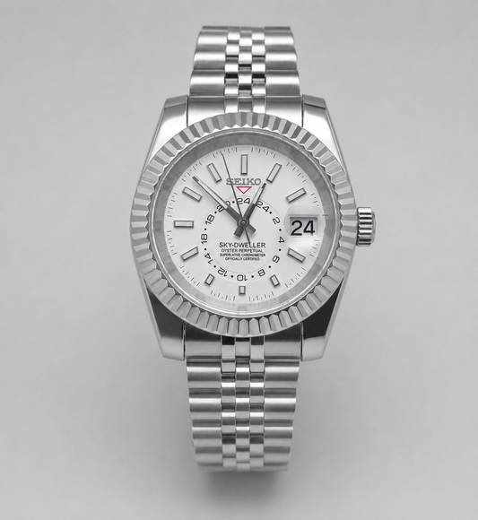 Seiko Sky-Dweller Mod ‘Steel White Dial’ 40
