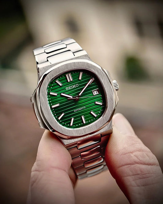 Seiko Nautilus Mod ‘Steel Green Dial’ 40