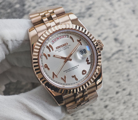 Seiko Day-date ‘Arabic Rose Gold’ 36/39