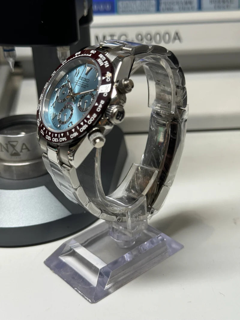 Seiko Mod Daytona ‘Platinum Blue Arabic Dial’ 40