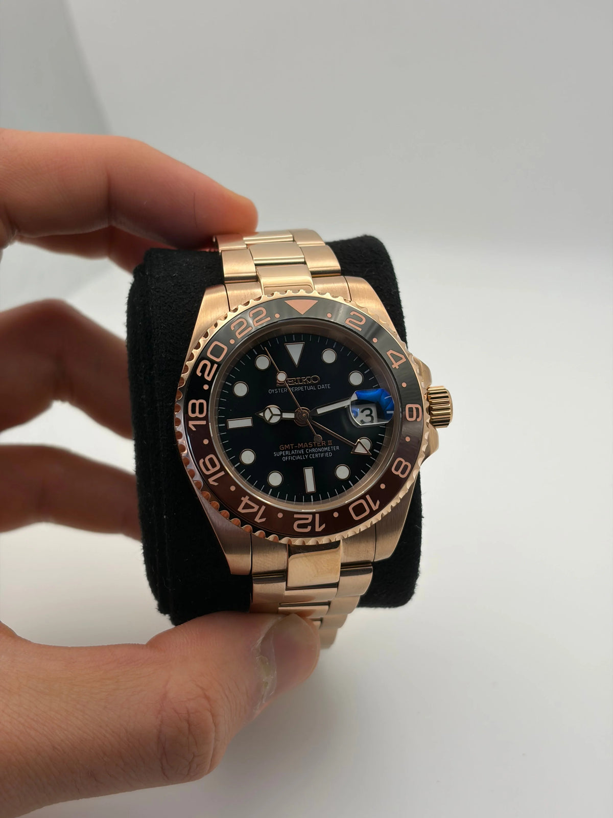 Seiko GMT-Master II Mod Rose Gold ‘Rootbeer’ 40