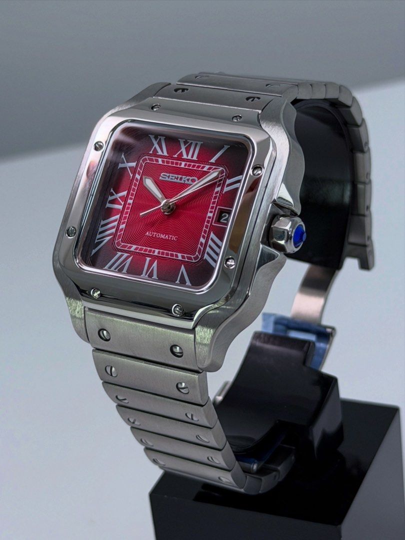 Seiko Santos Mod ‘Red dial Special Editon’ + Red leather strap